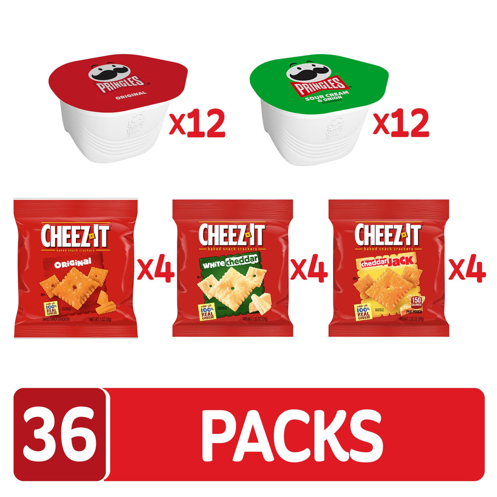 Pringles Sour Cream and Onion crisp cups suited for family road trips