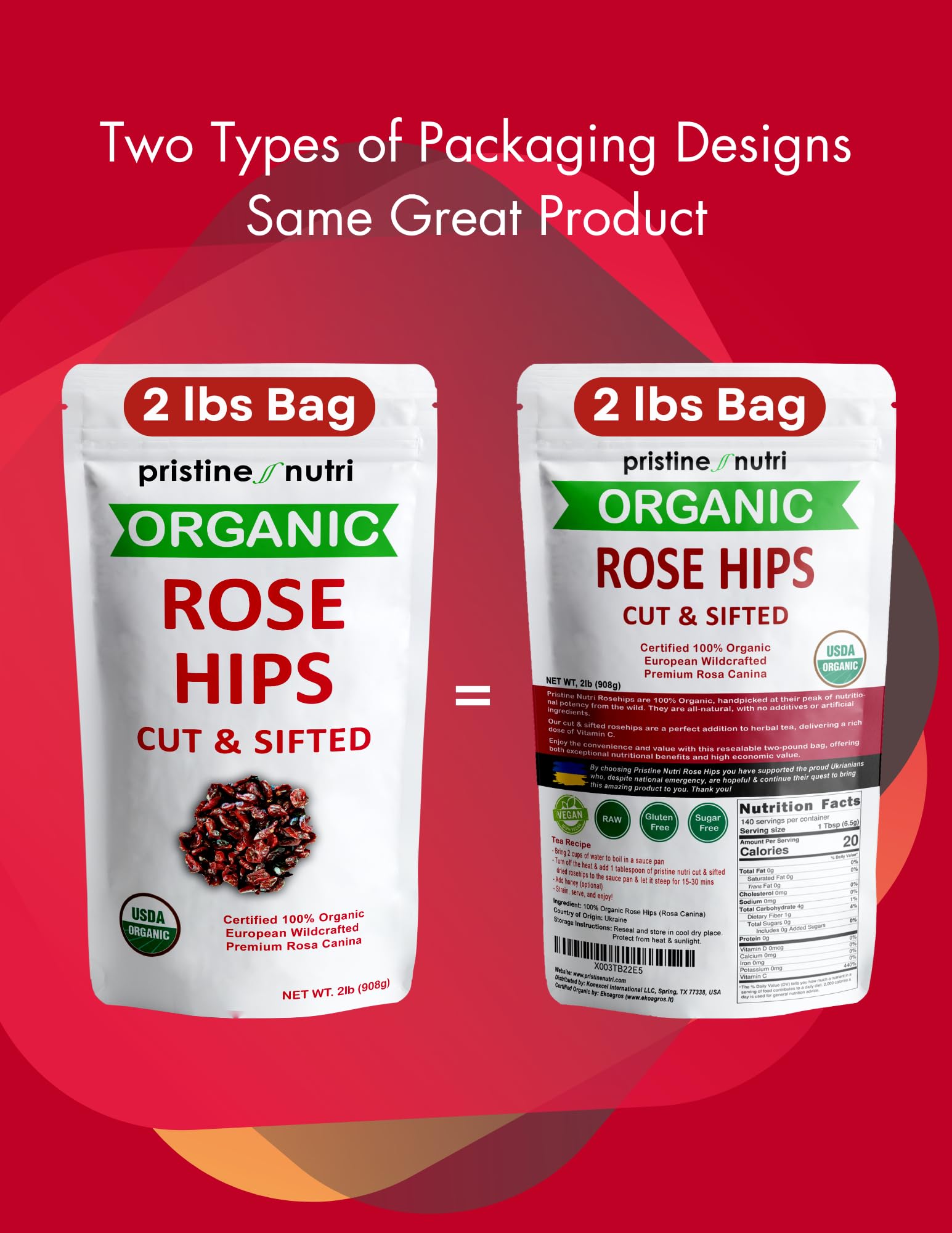 Pristine Nutri rosehips jelly in jar showcases culinary use and natural sweetness.