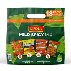 Prodiana Diana Hot Curls snack packs deliver crisp, mildly spicy crunch for quick bites.
