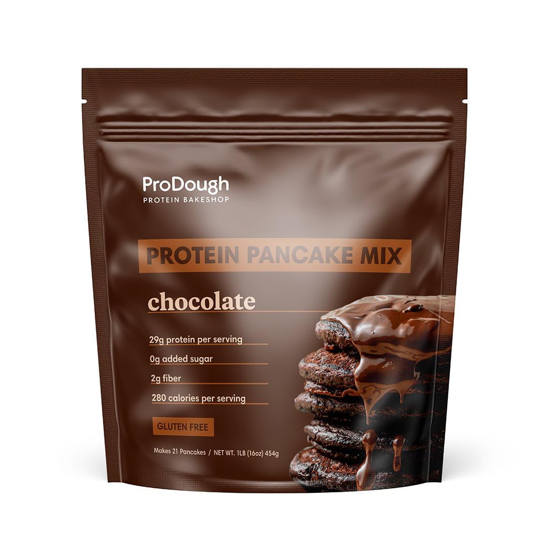 ProDough ButterMilk Pancake Mix bowl with fluffy batter, ready to cook.