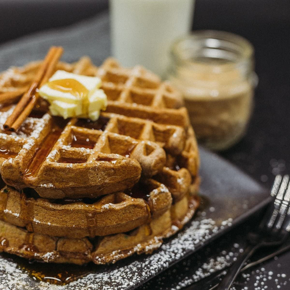ProDough waffles cooking in waffle maker ready fast for busy mornings