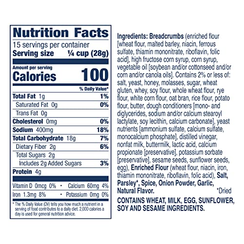 Progresso Bread Crumbs Italian Style enhance veggie coatings.