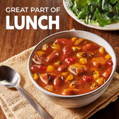 Label highlights no artificial flavors in Progresso Pitmaster BBQ Style