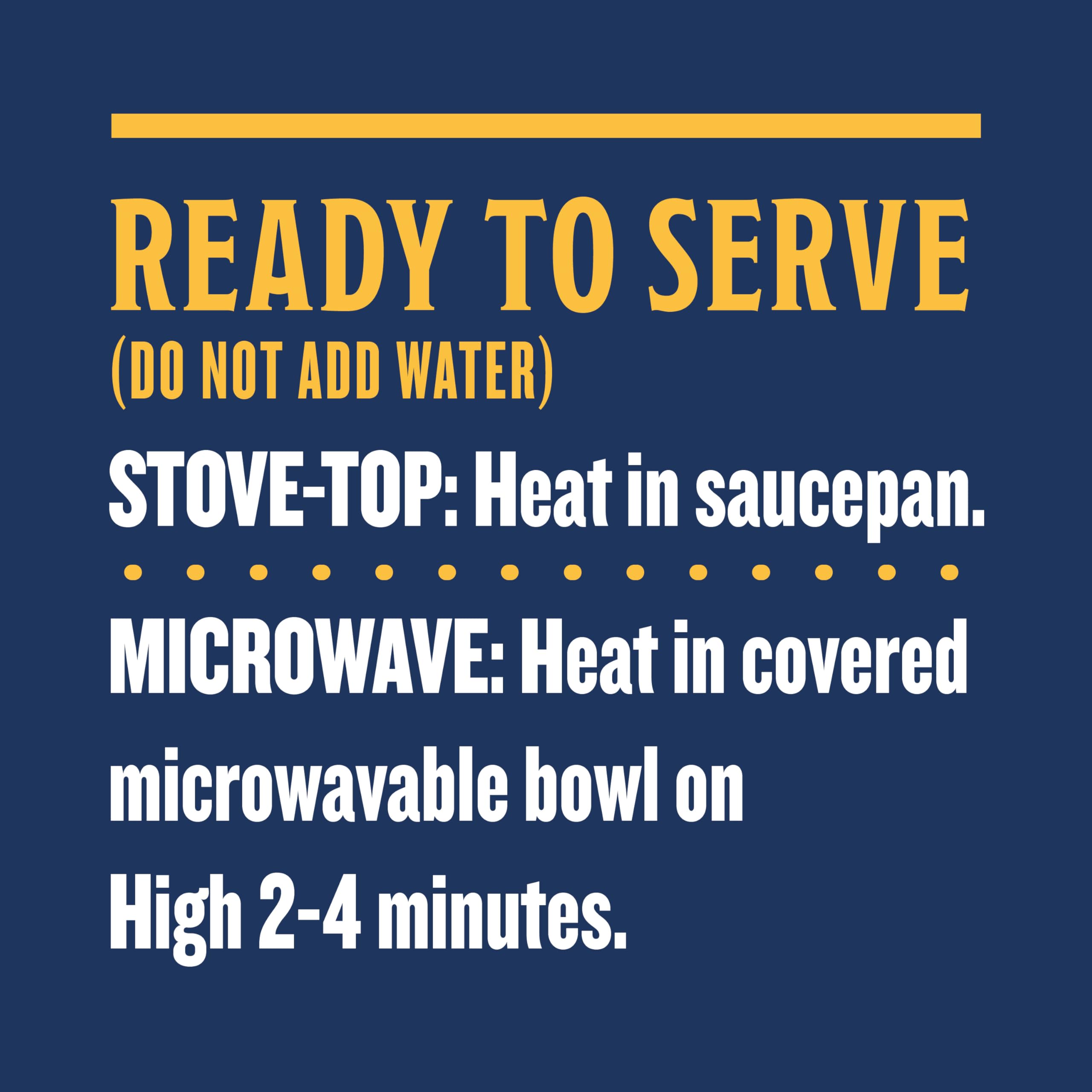 Two servings per can of Progresso Pitmaster BBQ Style for flexible planning