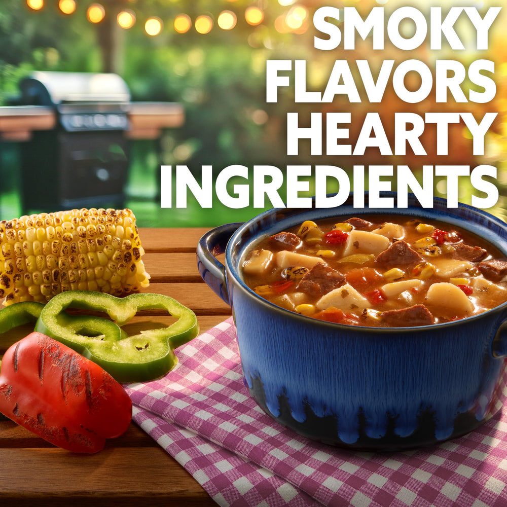 Progresso Pitmaster beef broth with vegetables highlights rich flavor