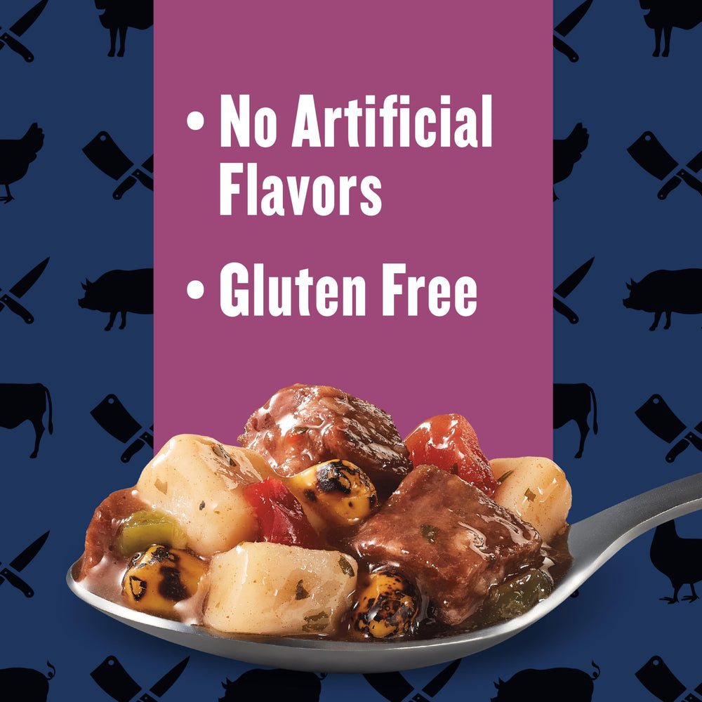 Progresso Pitmaster label close-up showing quality ingredients