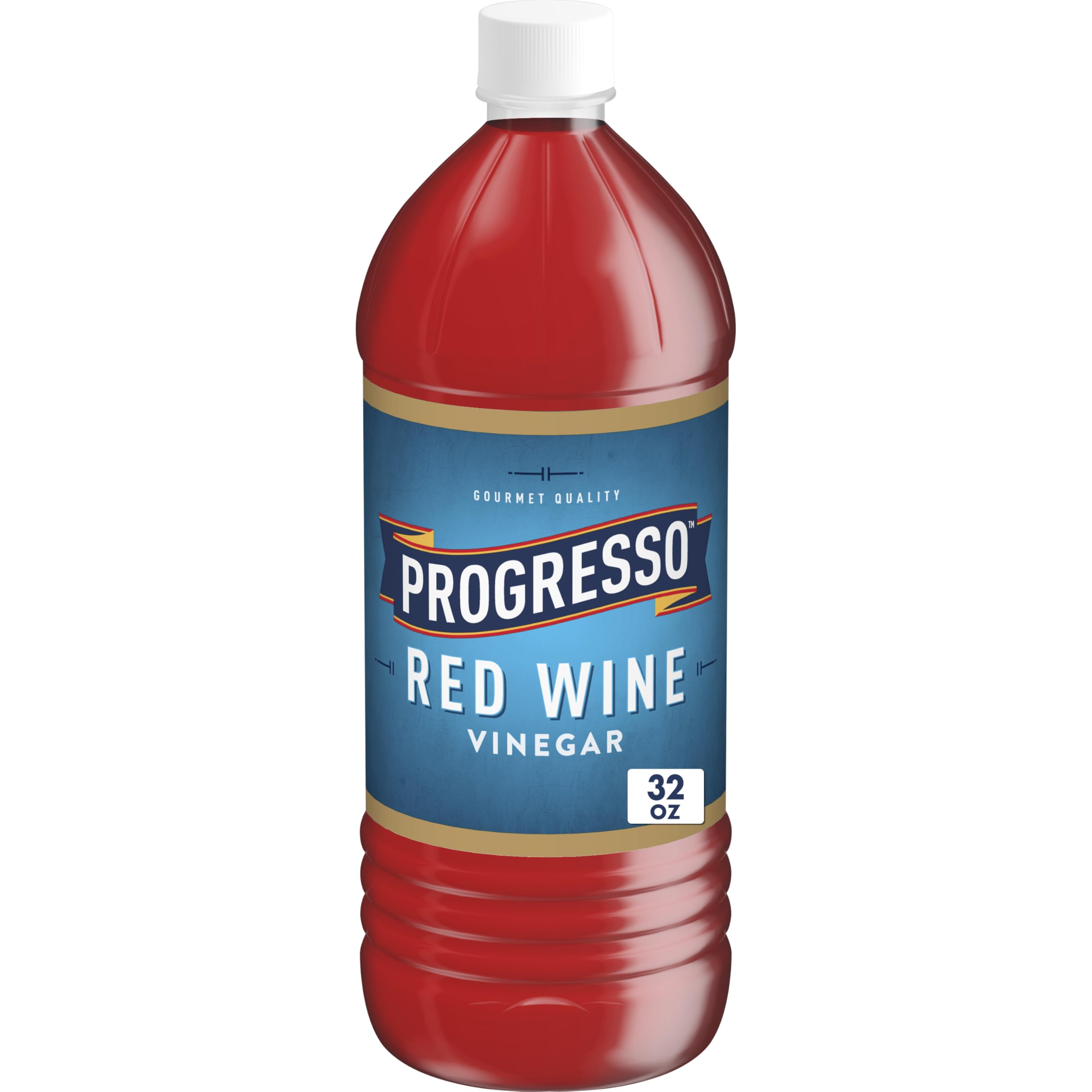 Progresso Red Wine Vinegar bottle pour for marinades and dressings.