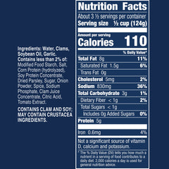 Progresso White Clam Sauce garlic-herb label highlights authentic Italian flavor