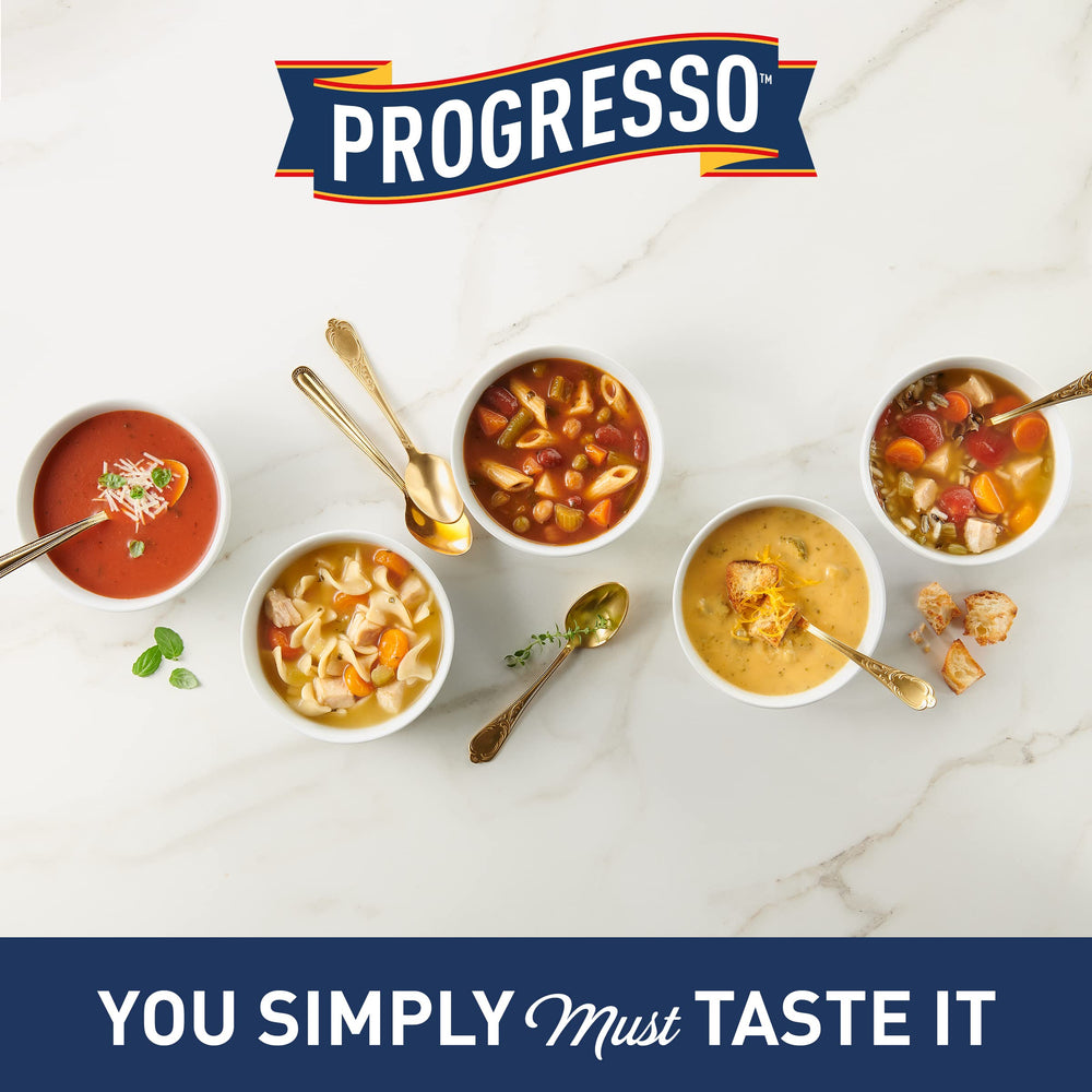 Pasta plated with Progresso White Clam Sauce Garlic & Herb