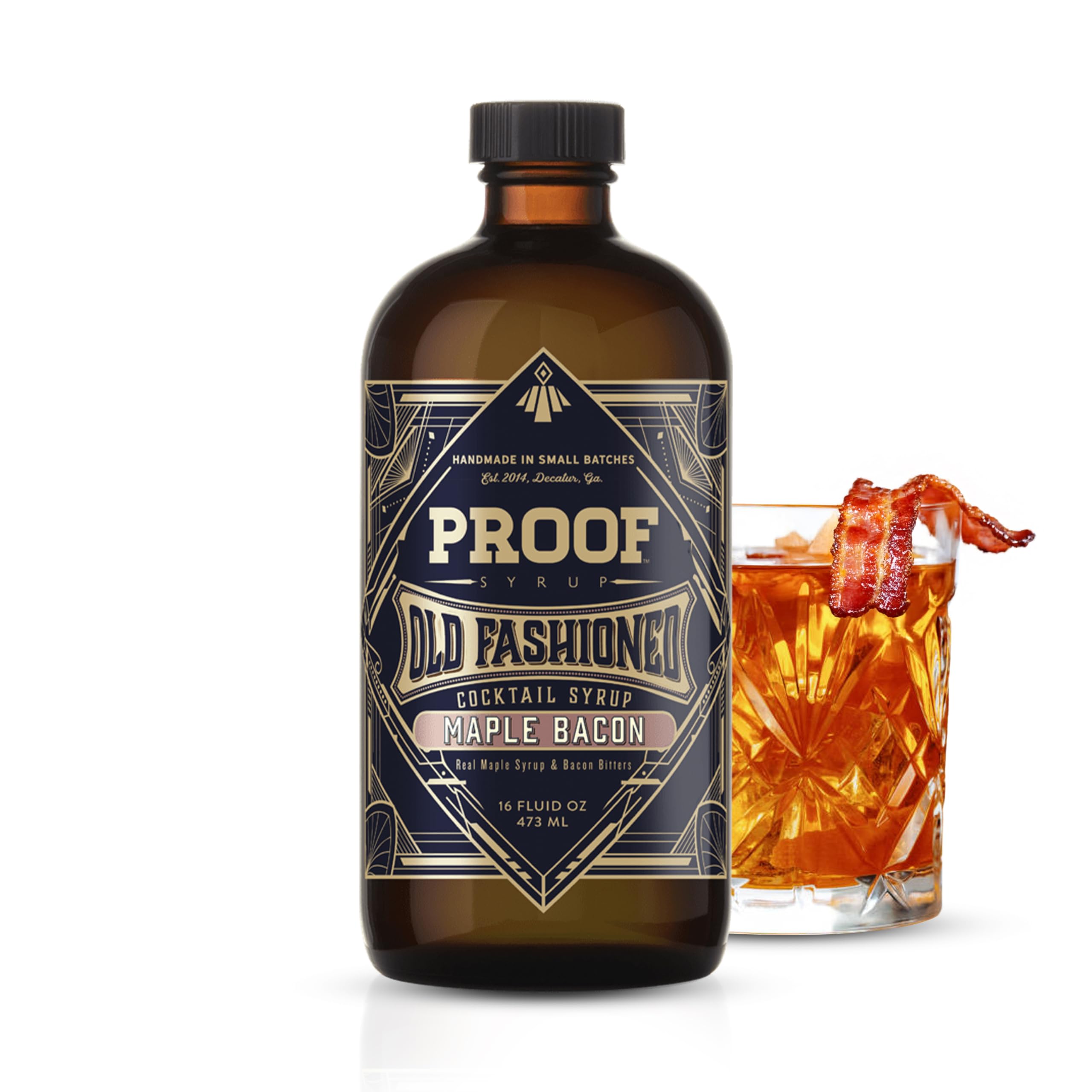 Proof Syrup Old Fashioned Maple Bacon bottle for elevated at-home cocktails.