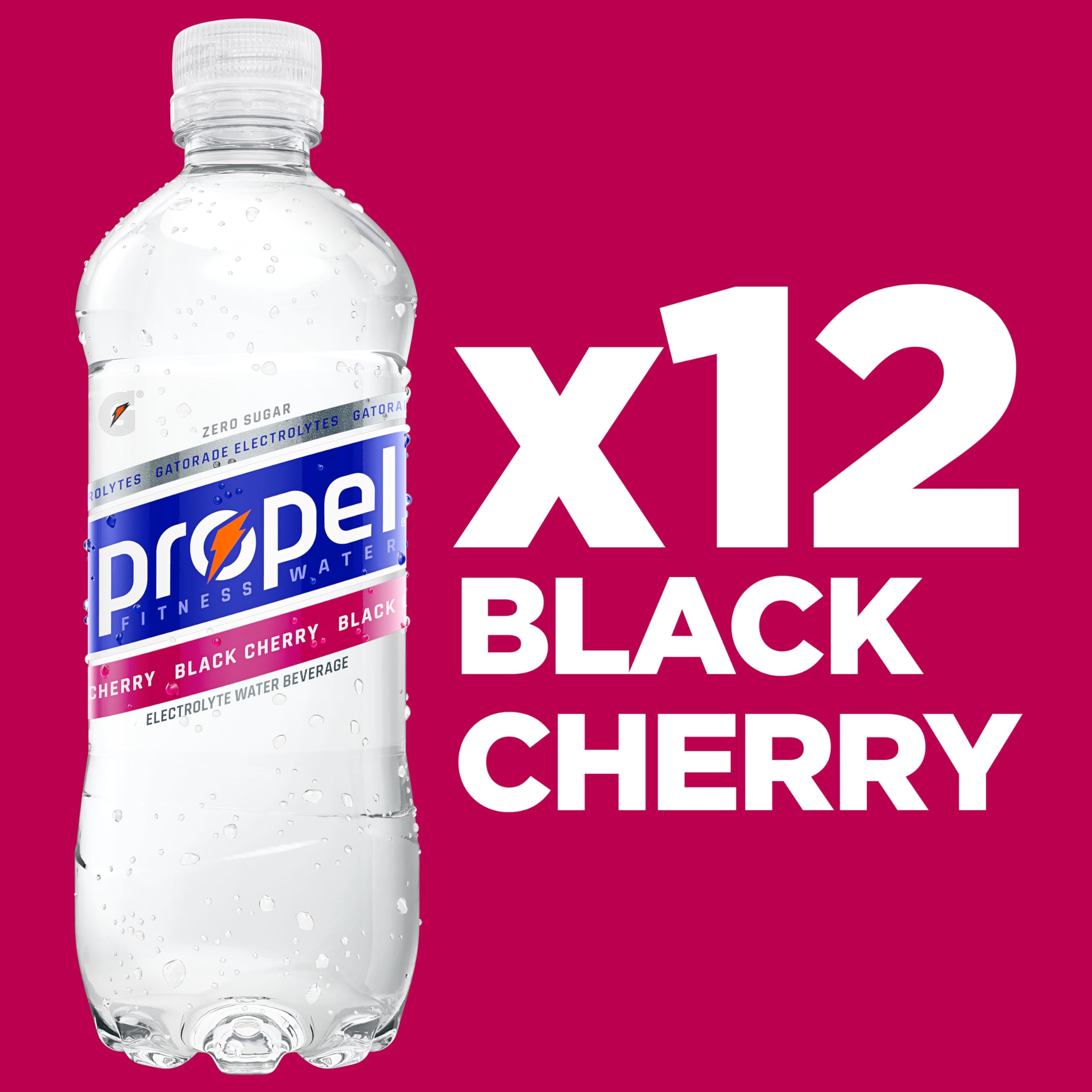 Propel Electrolyte Hydration bottle emphasizes hydration with electrolytes during intense sessions.