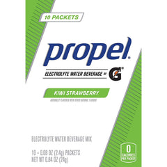 Propel Kiwi Strawberry hydration in bottle for workouts with zero sugar.