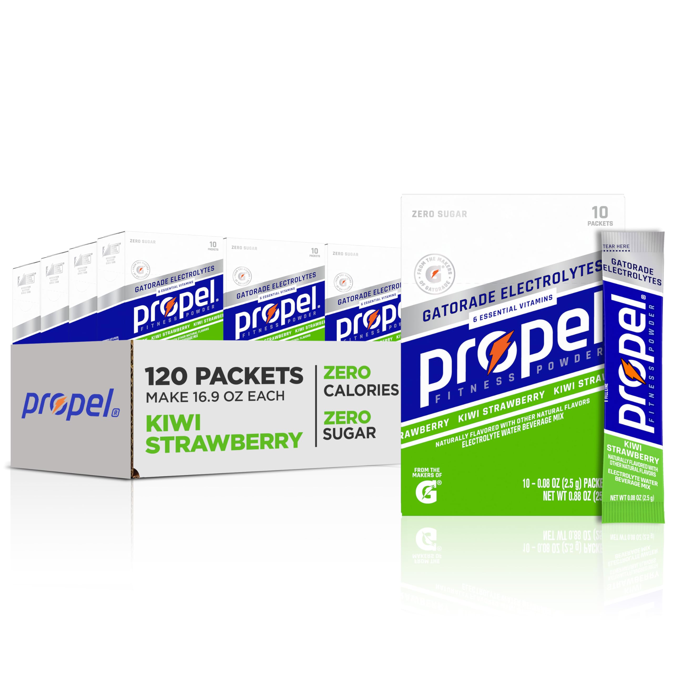 Propel Lemon packet front view for on-the-go hydration