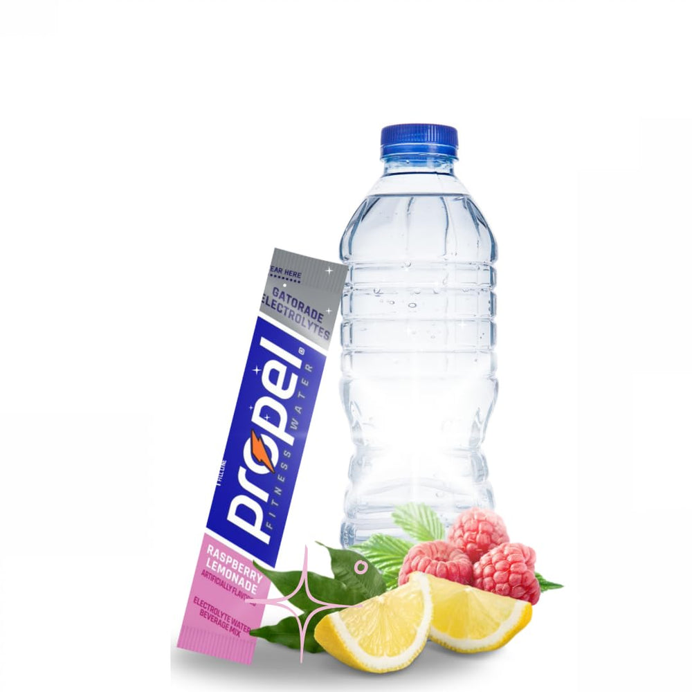 Propel on-the-go hydration for gym bags and purses.