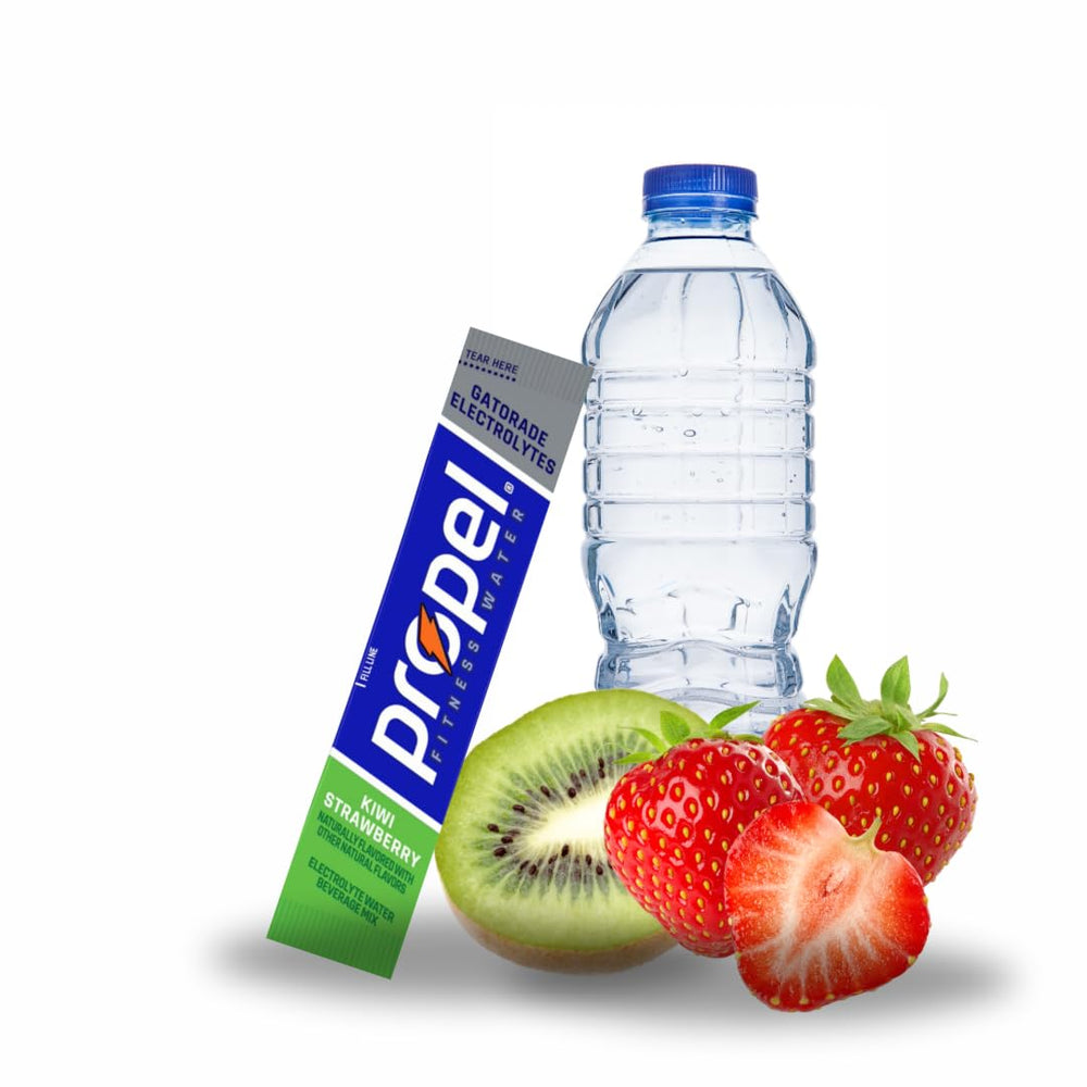 Propel Zero Sugar packet hydrates without added sugar.