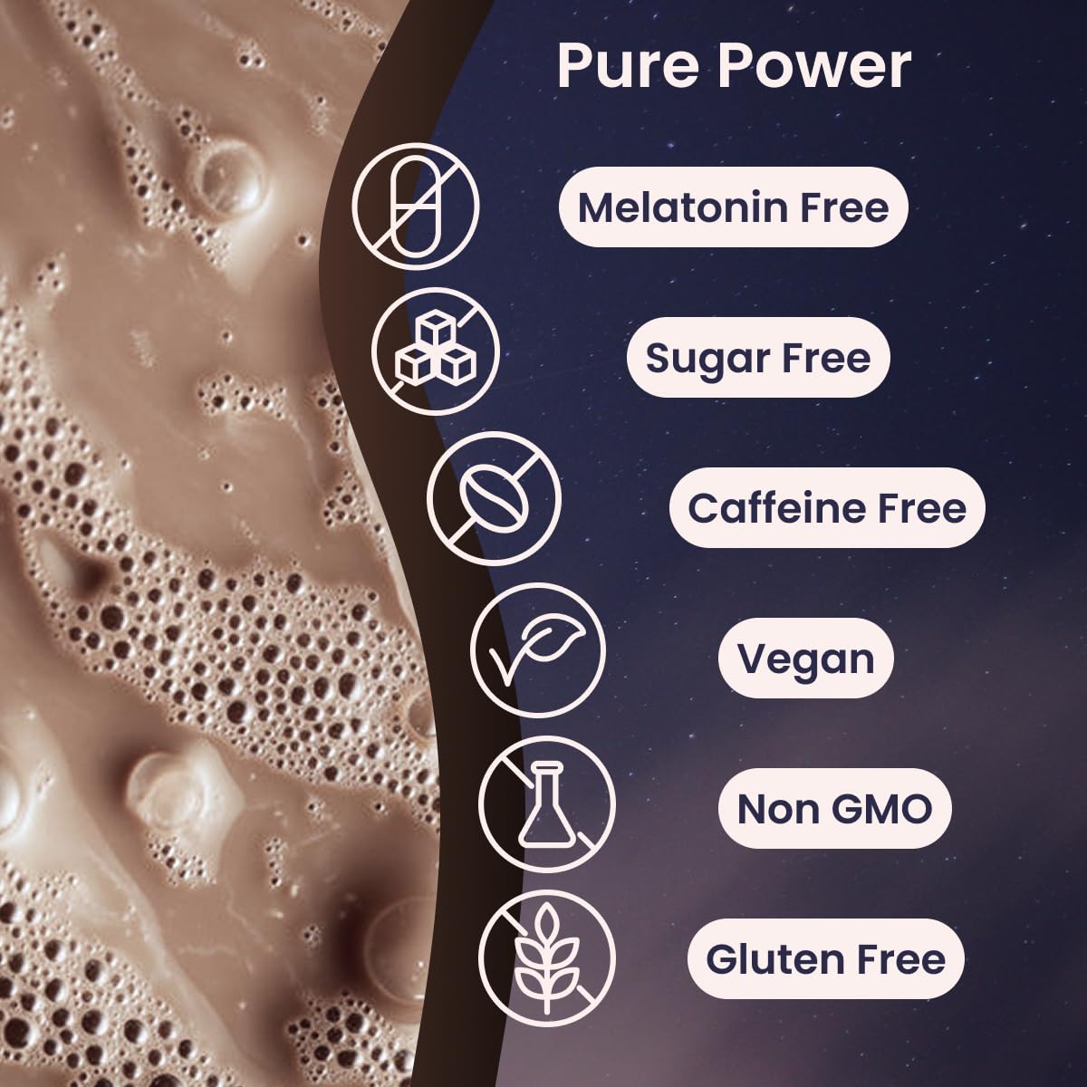 Prosper Hot Cocoa stirred into hot water for a smooth, sugar-free drink
