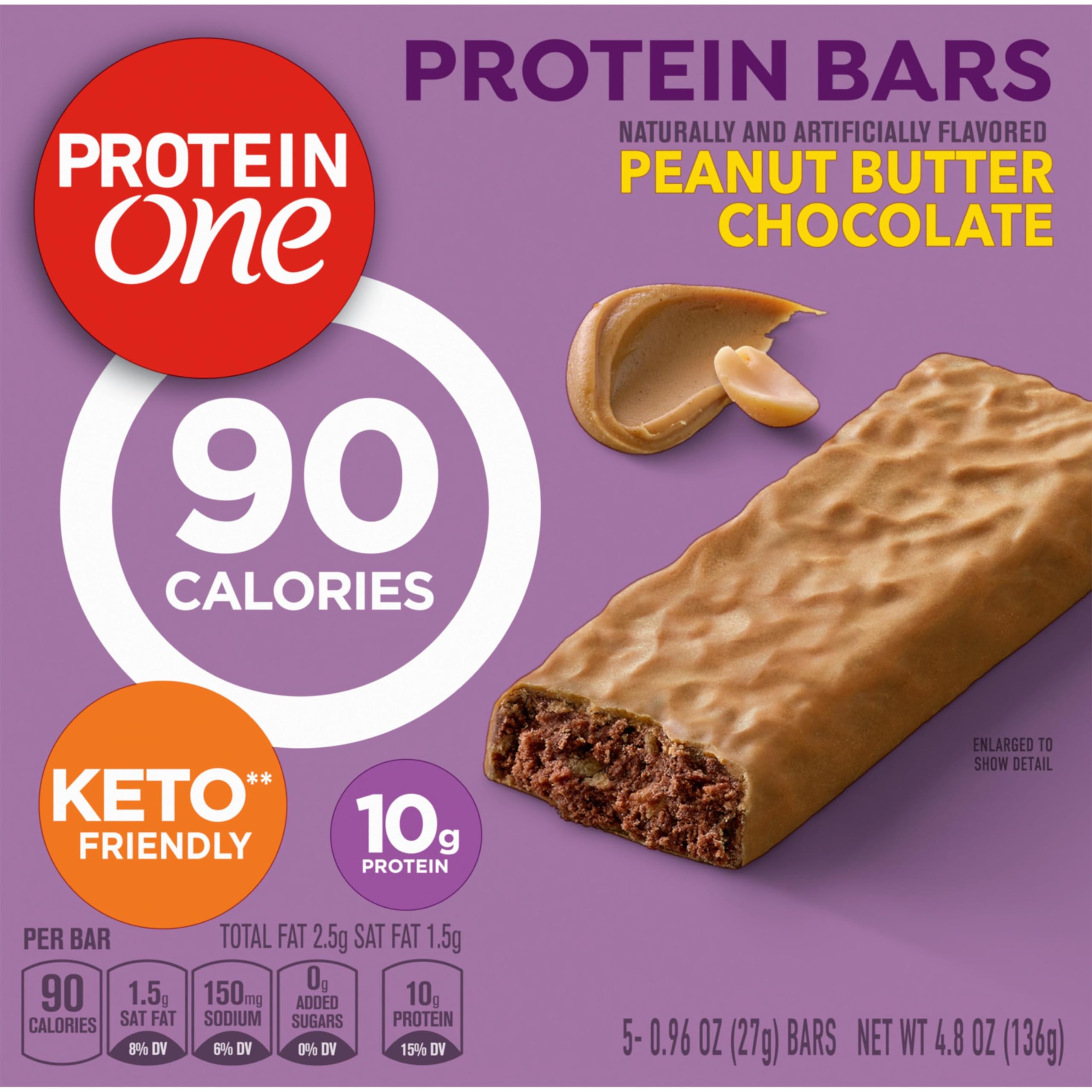 Protein One bar in a lunchbox, a convenient office snack.