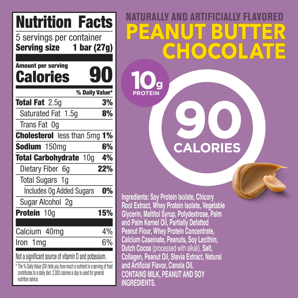 Protein One bar close-up showing chewy texture and rich flavor.