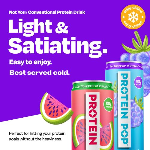 Protein Pop Watermelon can offers a hydrating, low-calorie protein option.