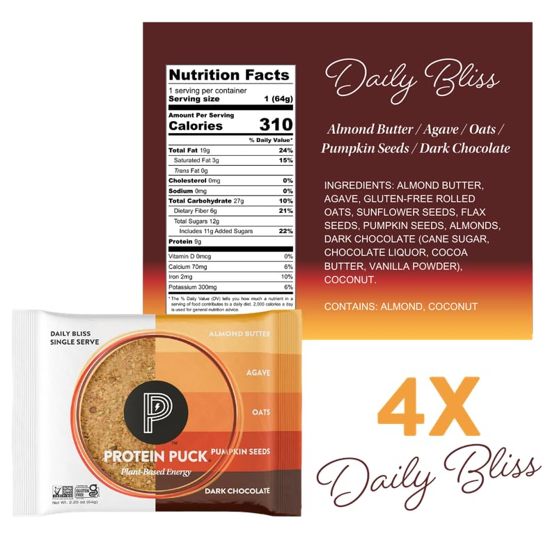Protein Puck gluten-free packaging highlights clean, convenient energy outdoors.