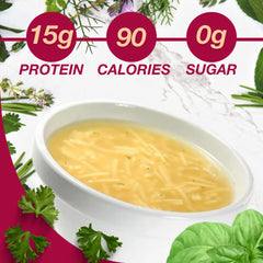 ProtiDIET box displayed with seven pouches for convenient meal replacements.