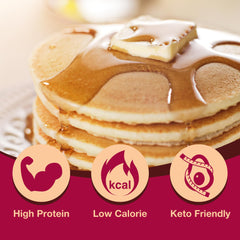A stack of ProtiDIET high protein pancakes for a satisfying meal