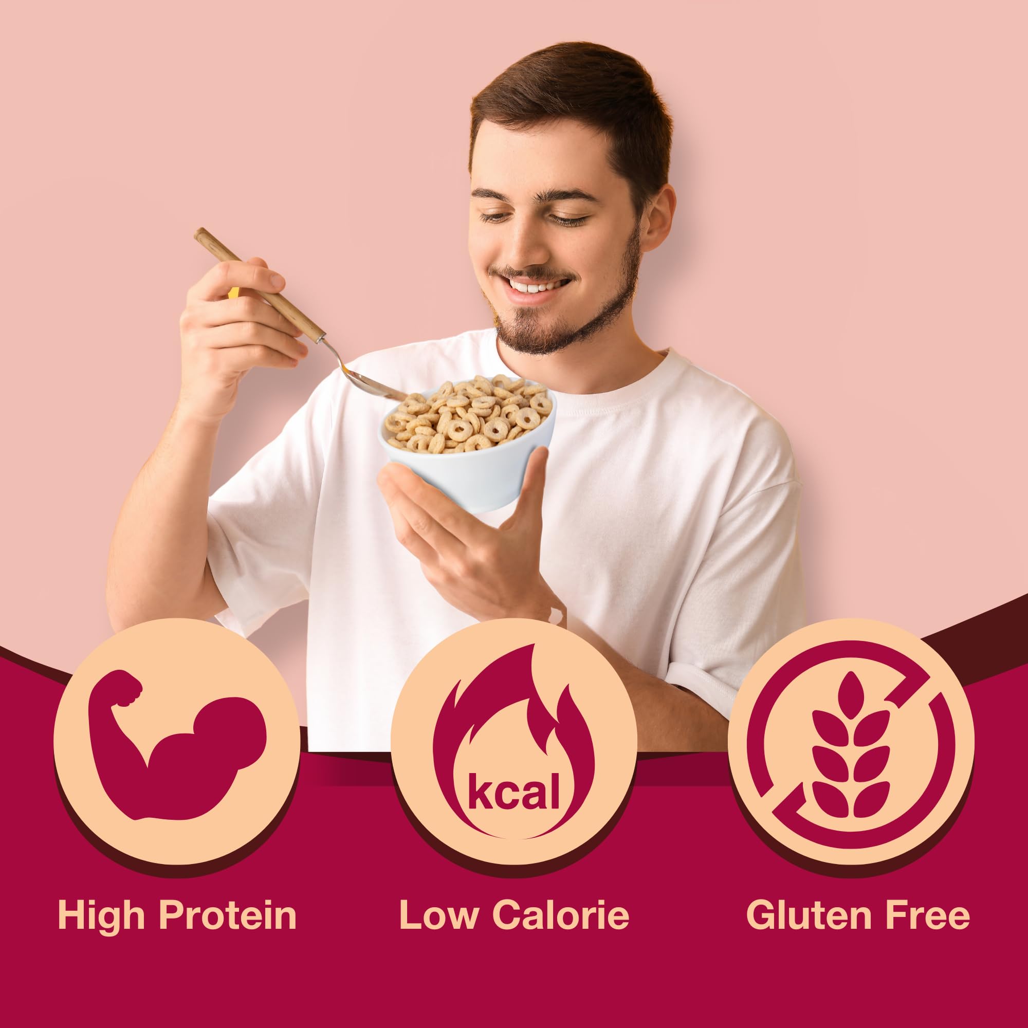 Seven ProtiDIET pouches shown for convenient daily use