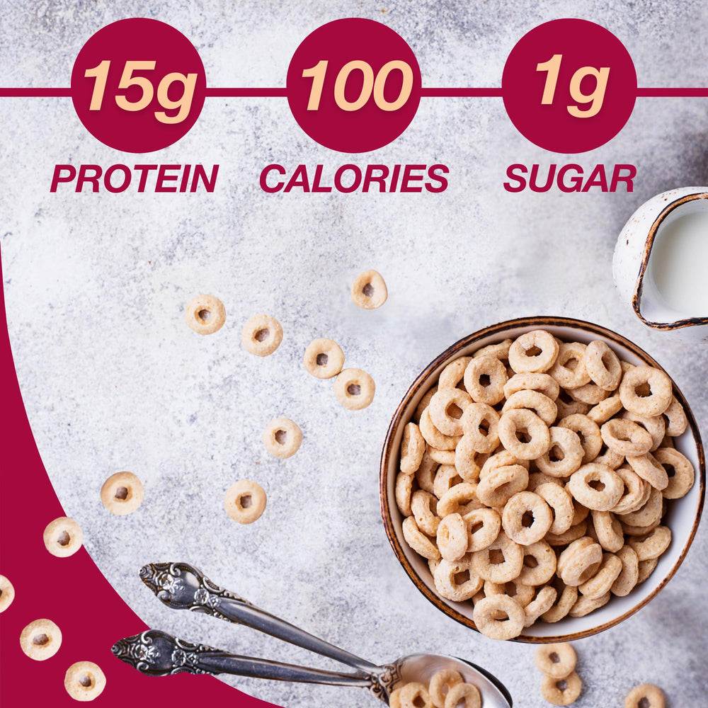 Close-up of creamy honey-nut texture in ProtiDIET cereal