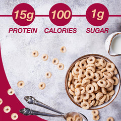 Close-up of creamy honey-nut texture in ProtiDIET cereal