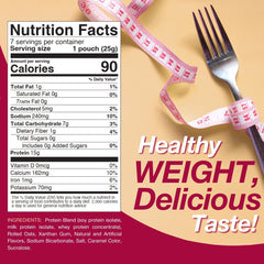 ProtiDIET maple brown sugar oatmeal serving cup showing convenient, ready-to-prepare meal.