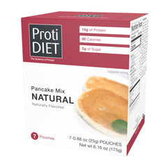 ProtiDIET pancake mix packet ready for quick, protein-packed breakfast