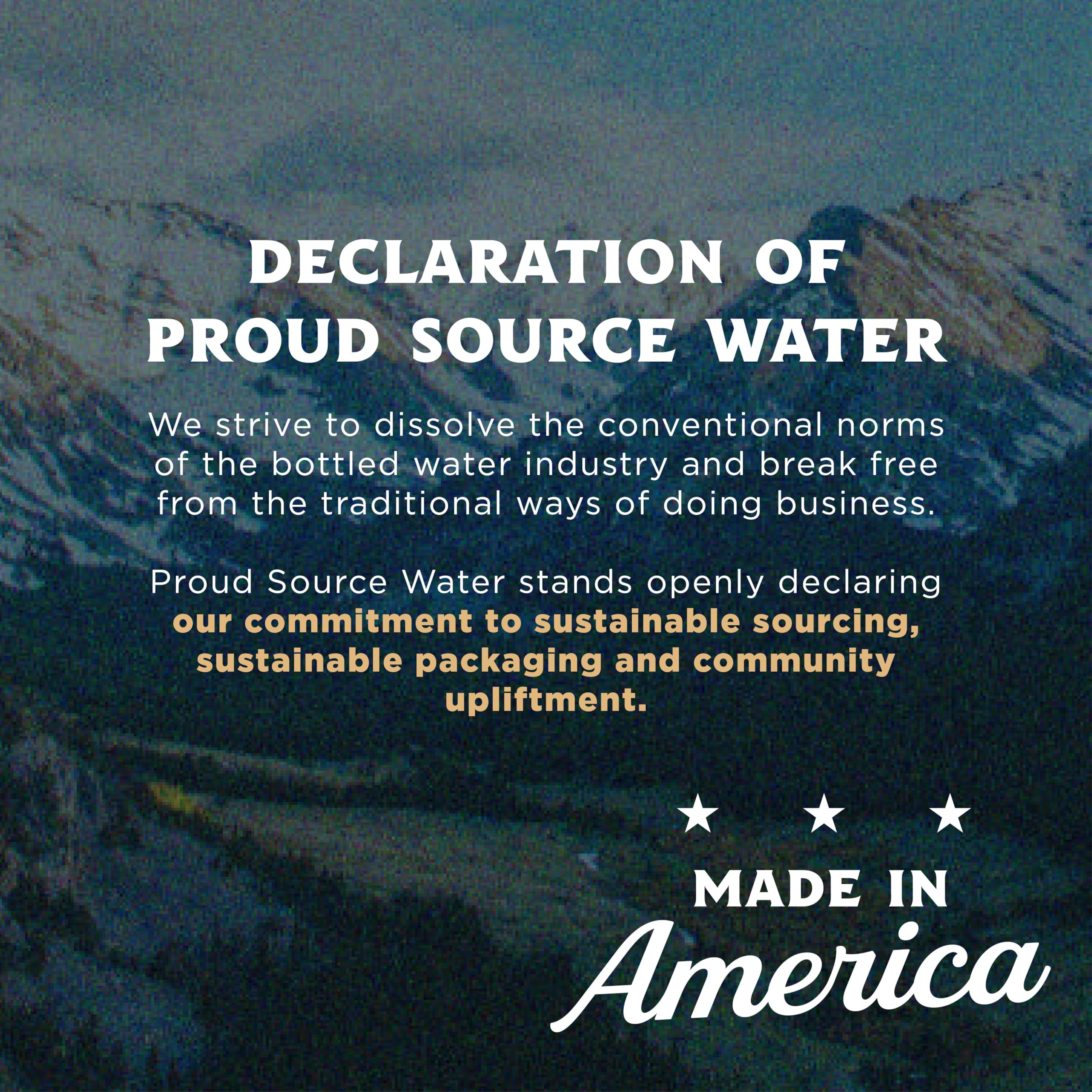 Proud Source Water recyclable aluminum bottle in eco-friendly packaging for modern lifestyles.