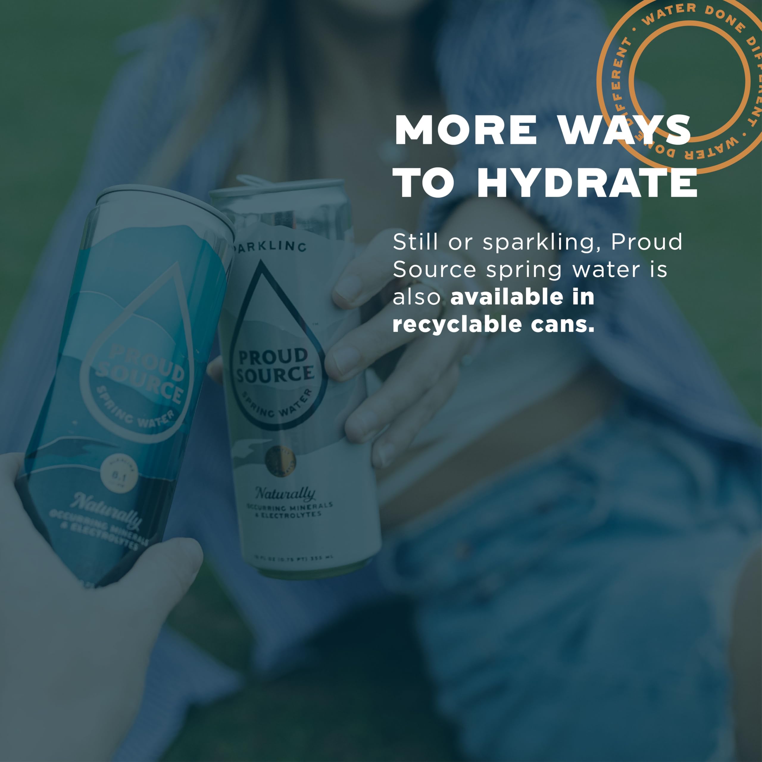 Proud Source Water pack showing six bottles for on-the-go hydration.