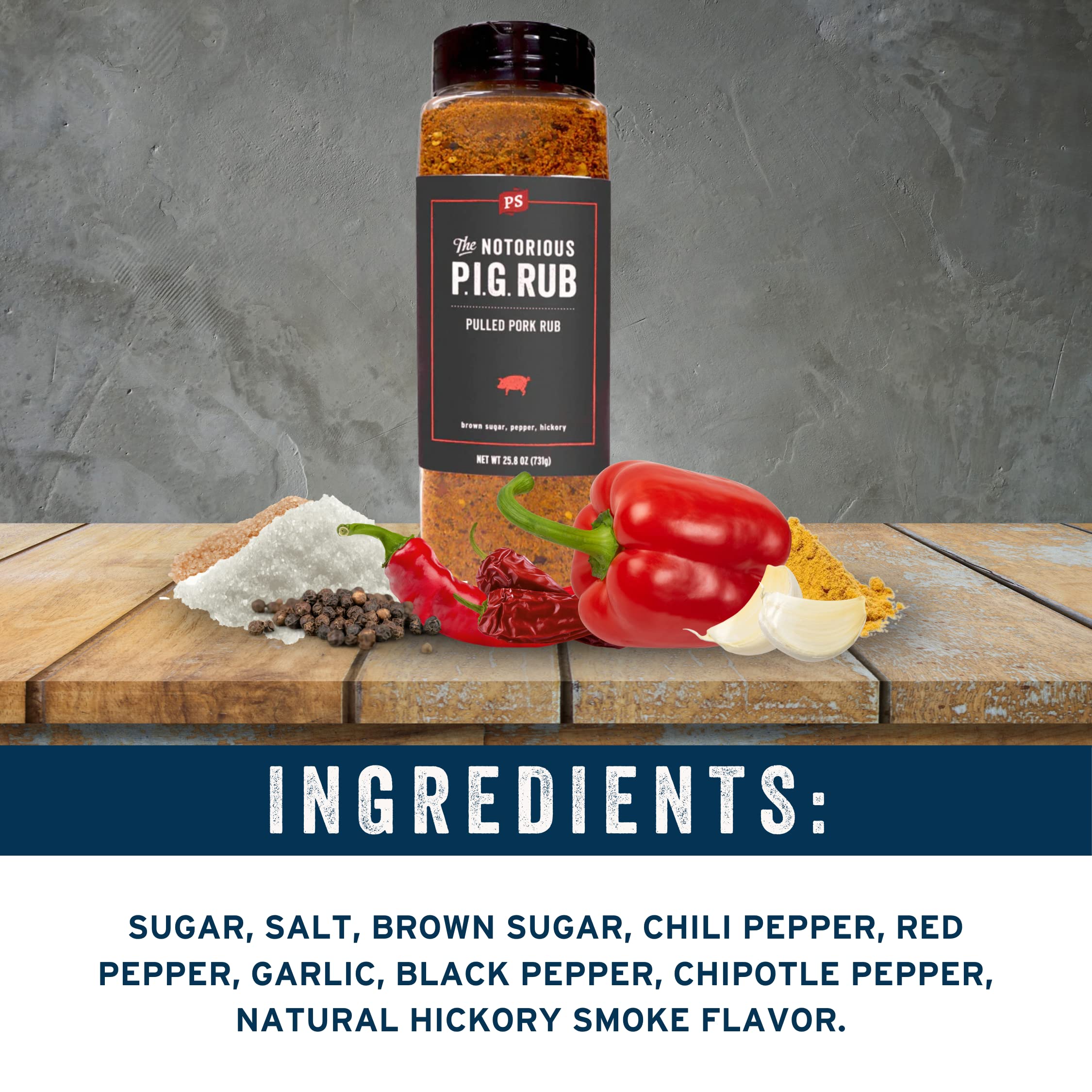 PS Seasoning Notorious PIG grilled-pork-ribs, delivers sweet-smoky notes with a savory crust.