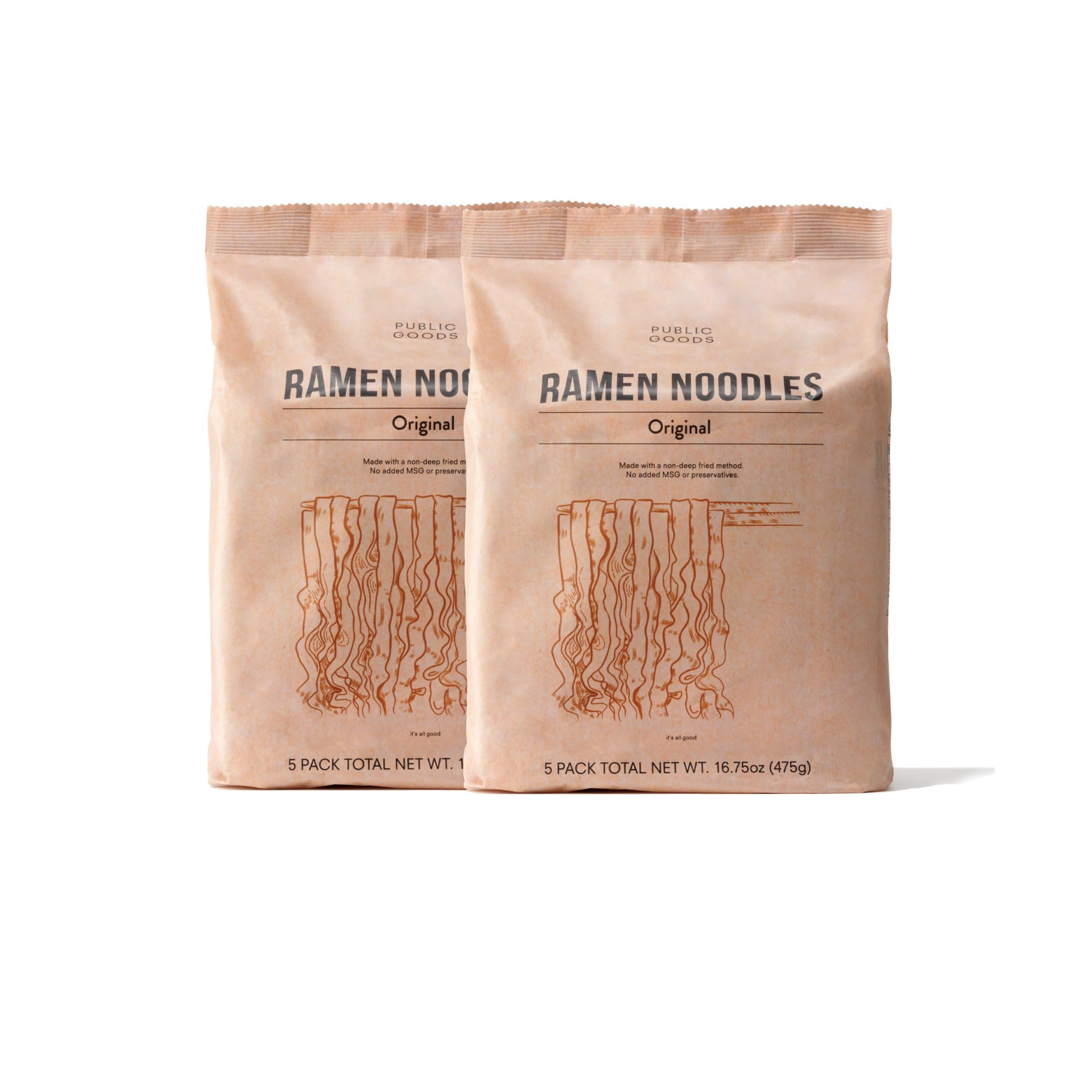 Public Goods Ramen Original Brothless Bowl ready-to-serve meal.