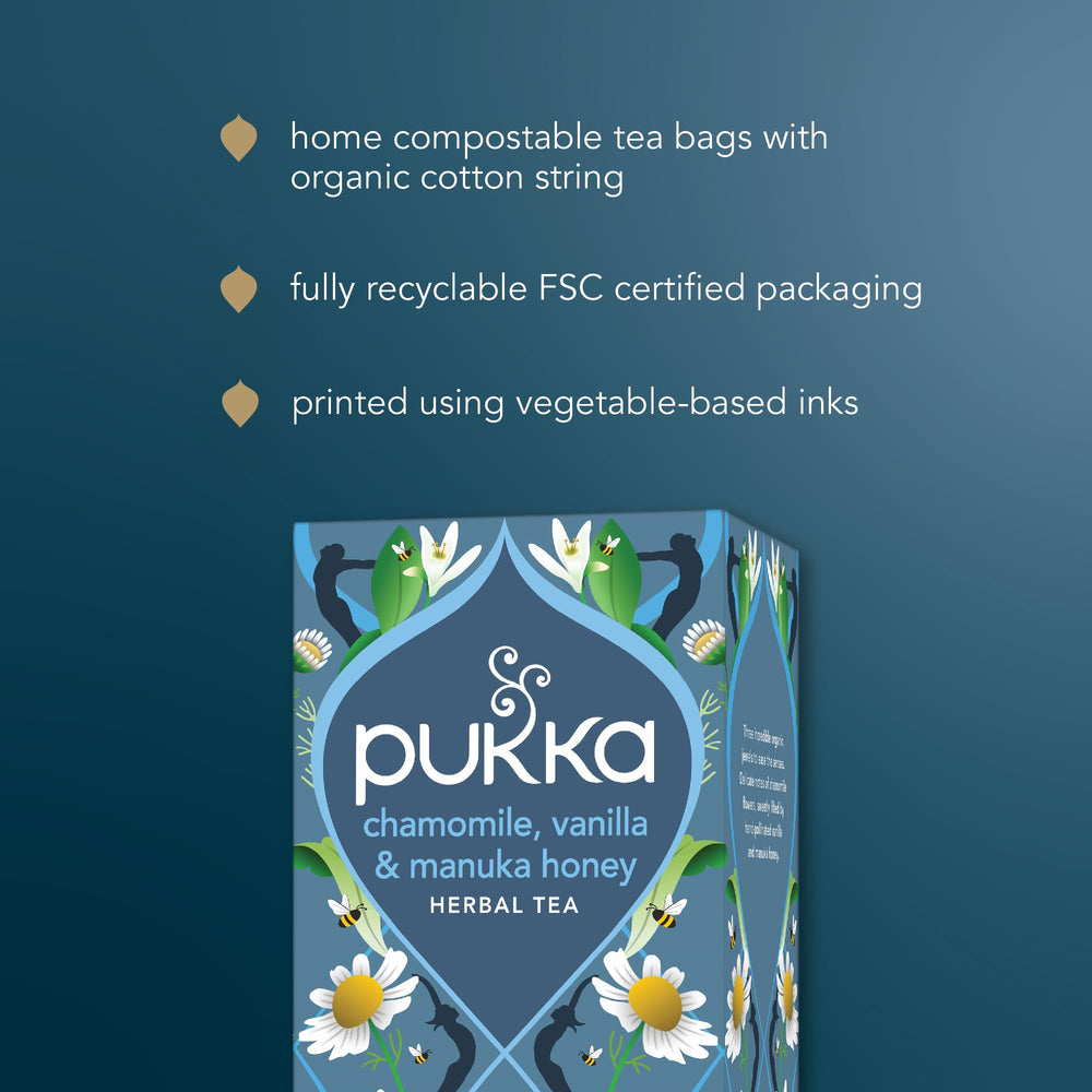 Chamomile from Egypt, Hungary, and Croatia preserves delicate flavors for a nuanced brew