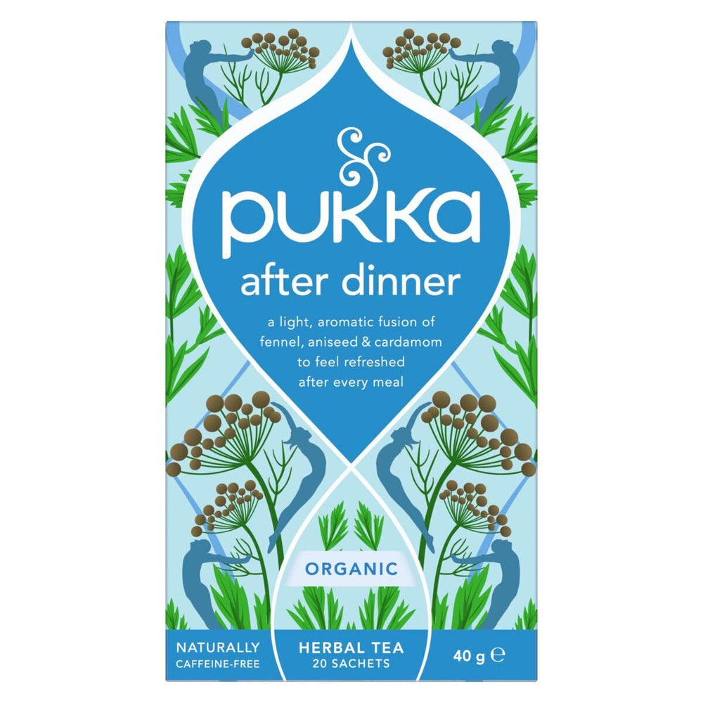 Pukka Herbal Tea dual-chamber bag showing full-potency design for richer flavor.