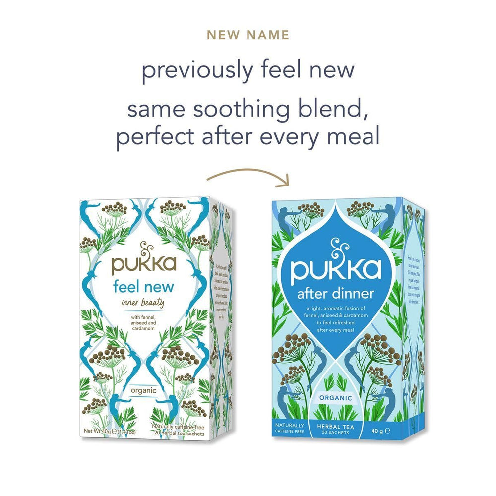 Pukka Herbal Tea fennel, aniseed, and cardamom close-up hints at balanced aroma.