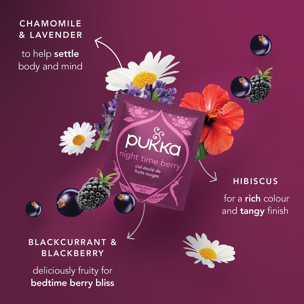 Infuser and cup ready for Pukka Night Time Berry brew.
