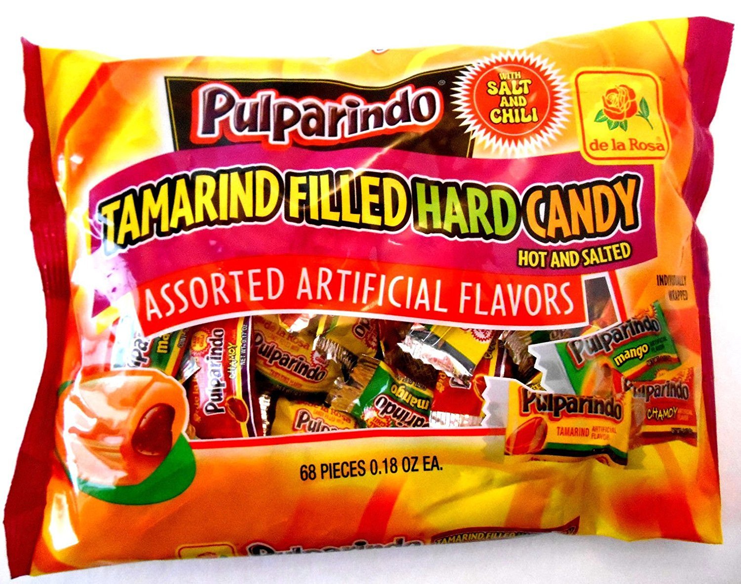 Pulparindo tamarind-filled-candy-pack featuring tangy center, ideal for sharing.
