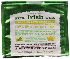 Punjana Irish Breakfast packaging closeup highlights easy brewing and a quick morning boost.
