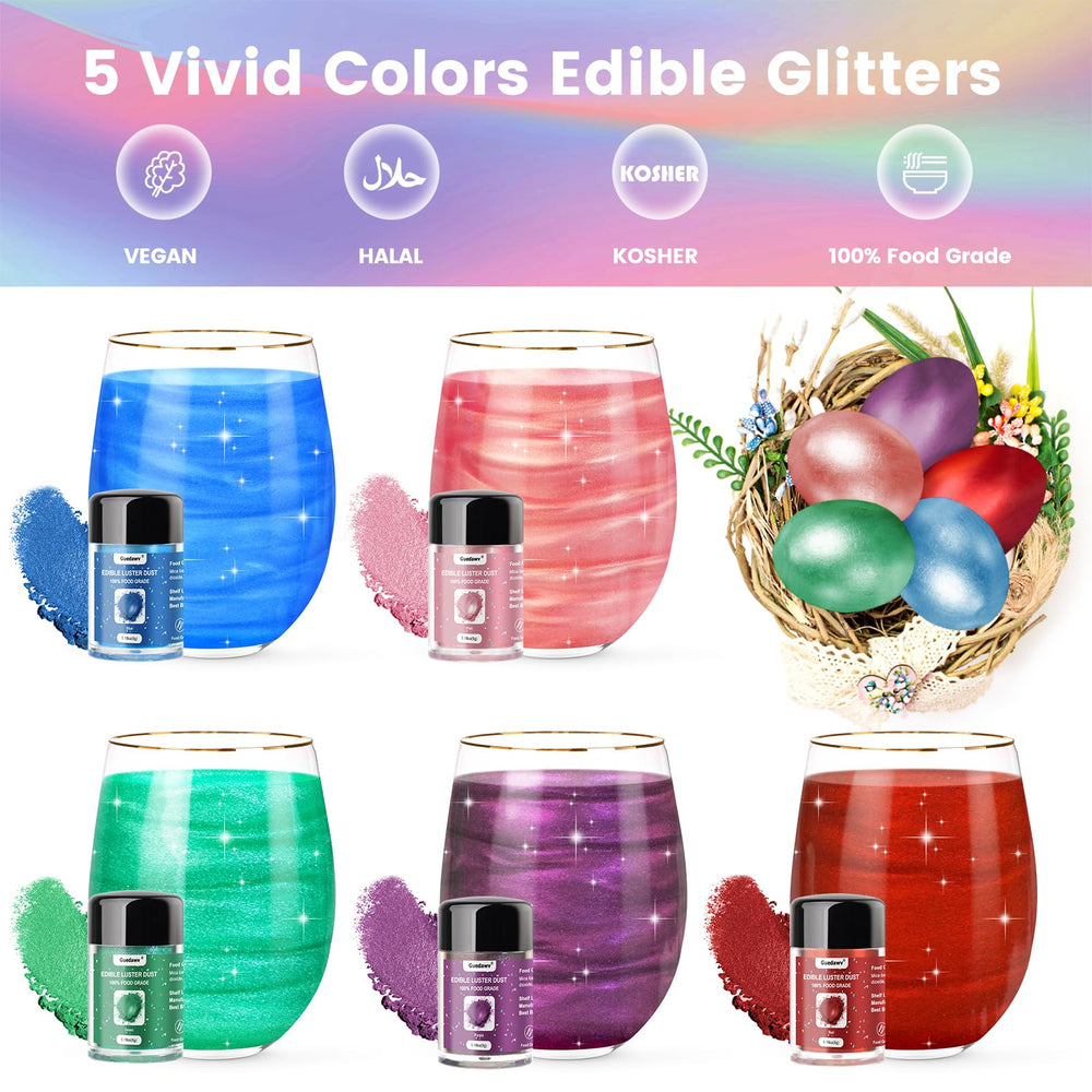 PUPKOLI pink edible glitter brightens a cake with subtle sparkle