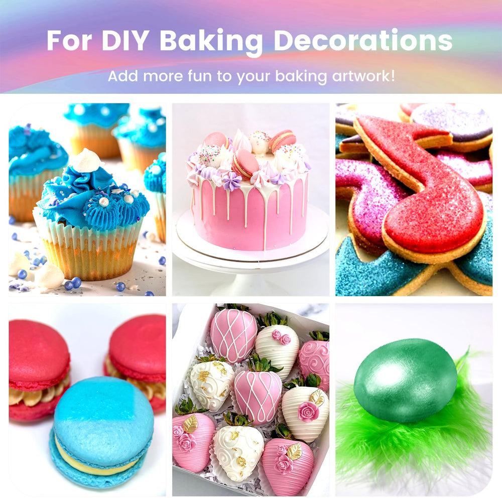 PUPKOLI red edible glitter provides bold accents on cookies