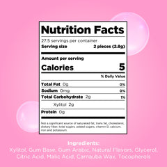 PUR Gum 100% xylitol delivers natural sweetness with fewer calories.