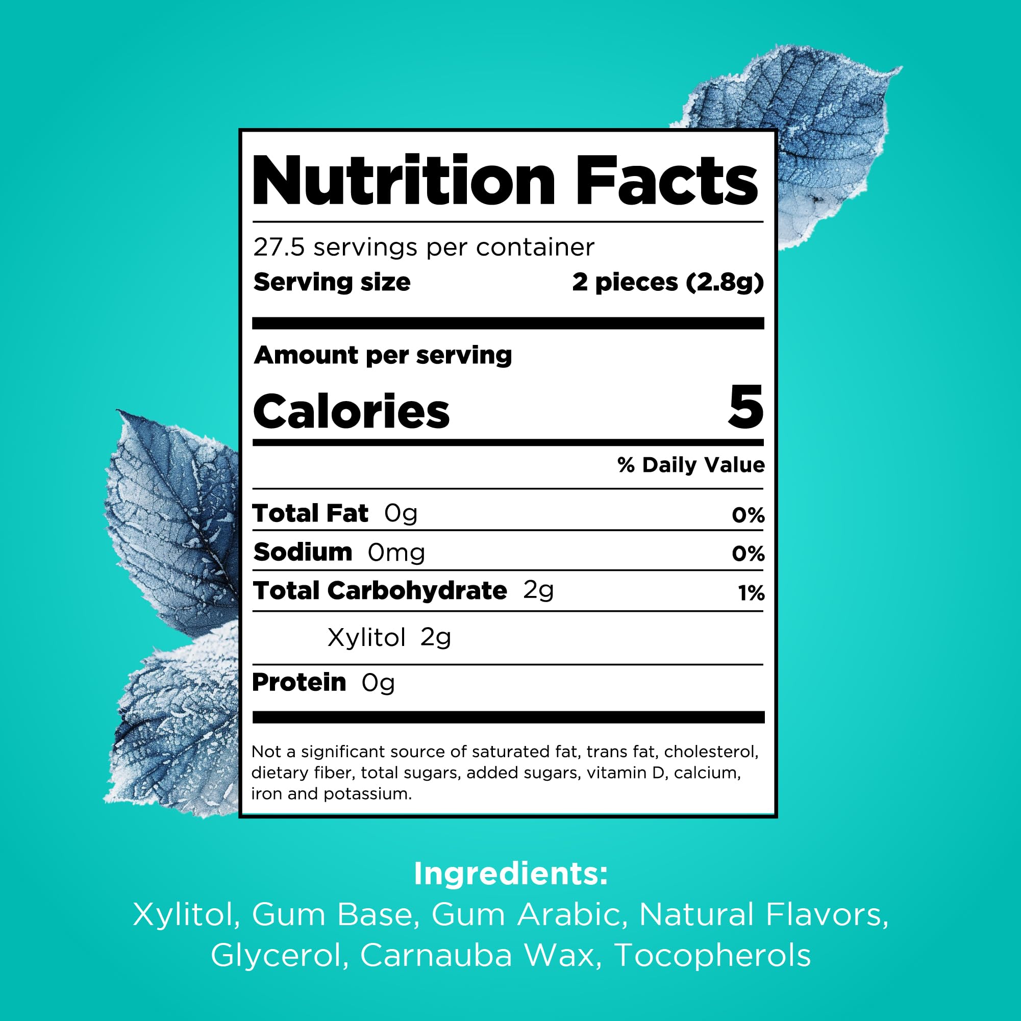 PUR Gum 100% xylitol natural sweetener close-up