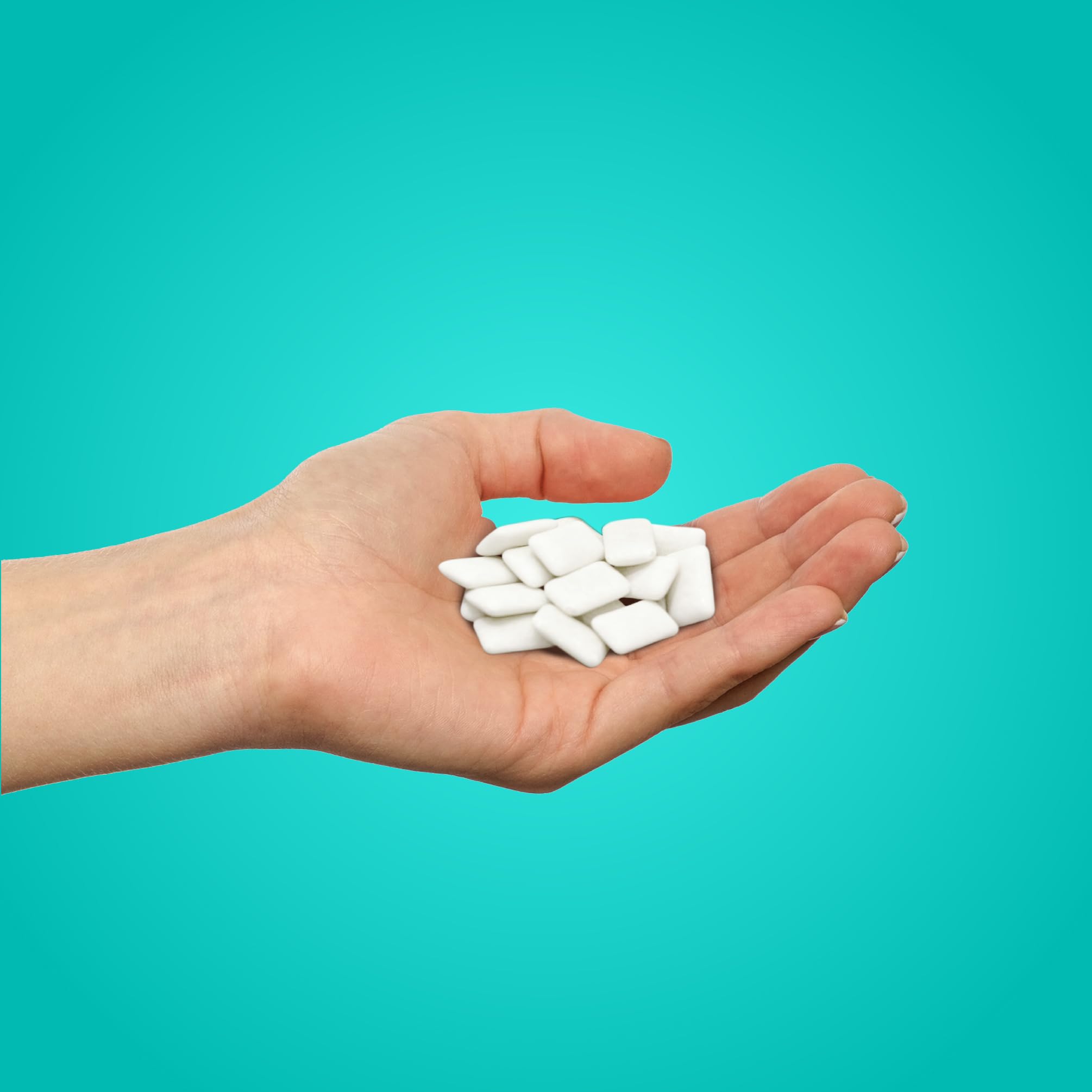 PUR Gum aspartame-free ingredients panel highlighting allergen-free status