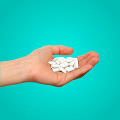 PUR Gum aspartame-free ingredients panel highlighting allergen-free status