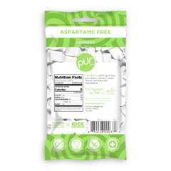 Pur Gum Coolmint gum pieces show 60 pieces with sugar-free freshness for daily breath.