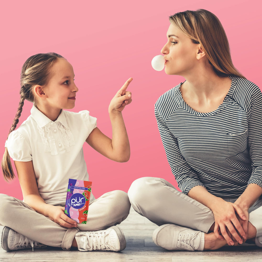 PUR Gum Jumbo allergen-free vegan gum suitable for diverse diets.
