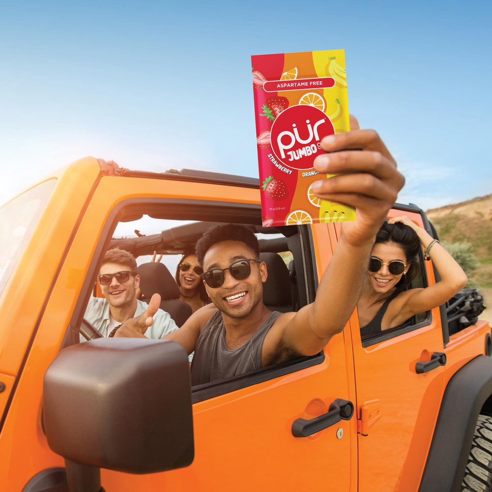 Allergen-free PUR Jumbo Gum supports vegan and gluten-free diets.
